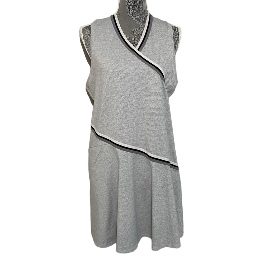 Tail size XL heather grey athletic sleeveless dress for pickleball and tennis.